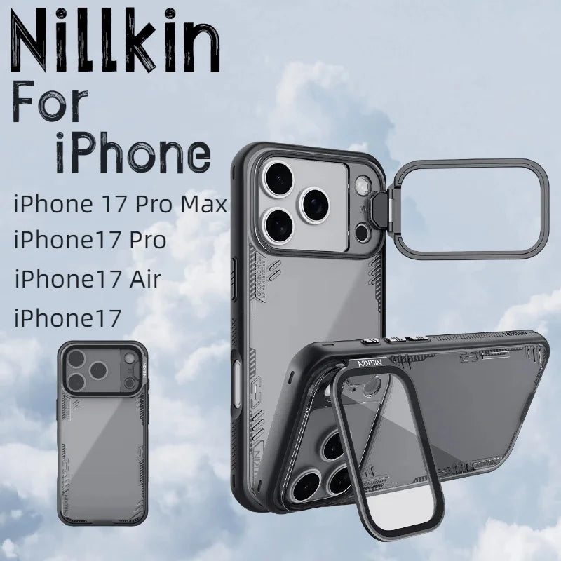 Nillkin Case for iPhone 17 Pro Max 17Air 17 Pro 17 Iceblade Prop Eco-friendly Shockproof Bac with Transparent Lens Stand