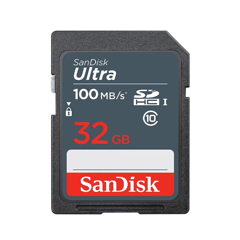 100% Original SanDisk Ultra SDHC Card 16GB 32GB SDXC Memory Card 64GB 128GB 256GB Max 100Mb/s Camera Flash SD Card UHS-I Cards