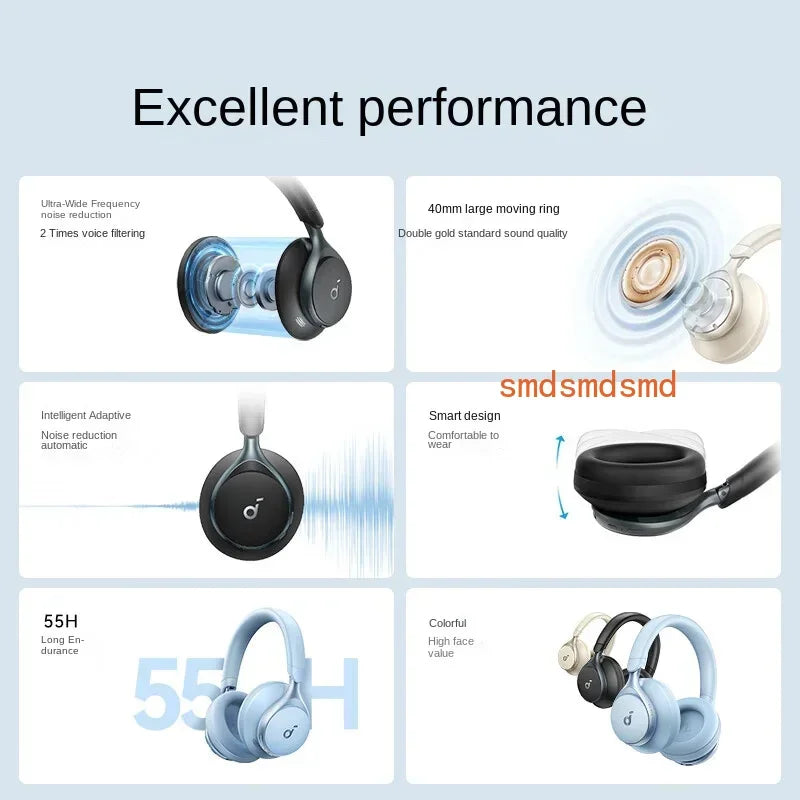 Anker SoundCore Space One /Hires/LDAC/Bluetooth Wireless Active Noise Reduction Earphones