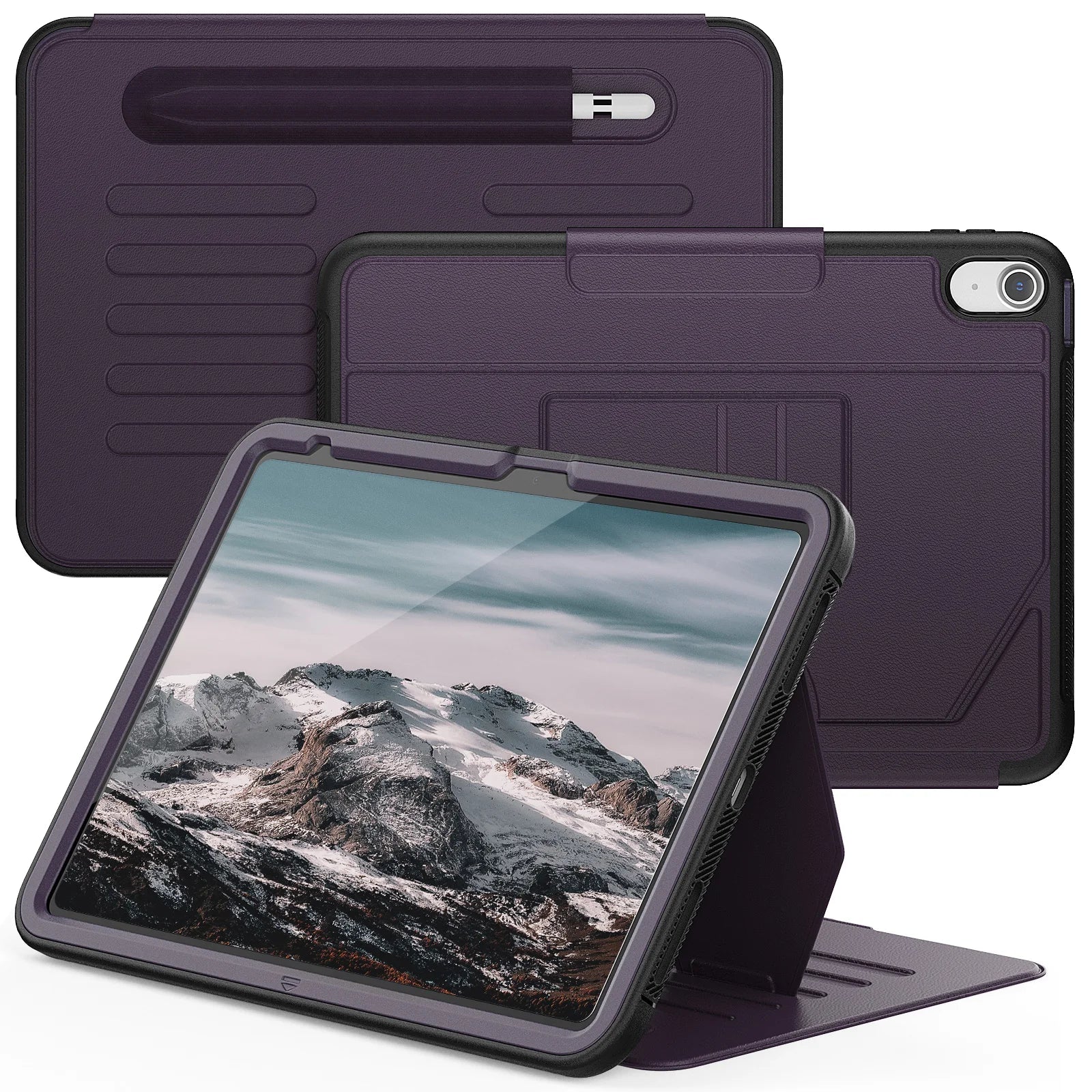 Rugged Smart Case For iPad 10.9 2022 10th 10.2 7th 8th 9th Pro 9.7 2017 2018 Air 2 Multi-angle Magnetic Stand Cover Shockproof