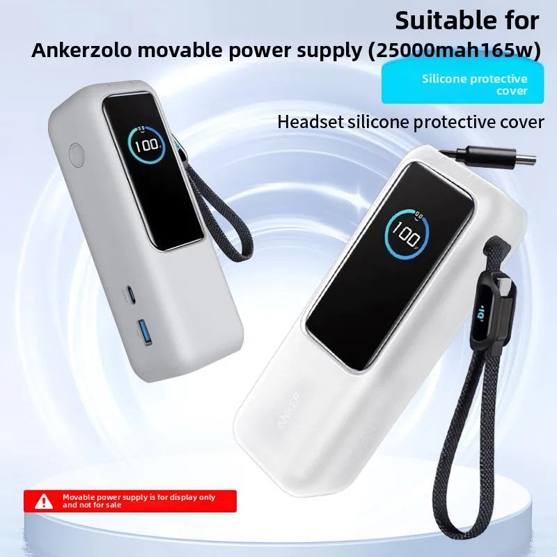 For Anker 165W - Shock - Absorbing Silicone Case Portable Carrying Pouch For Zolo Energy Pod Mobile Power