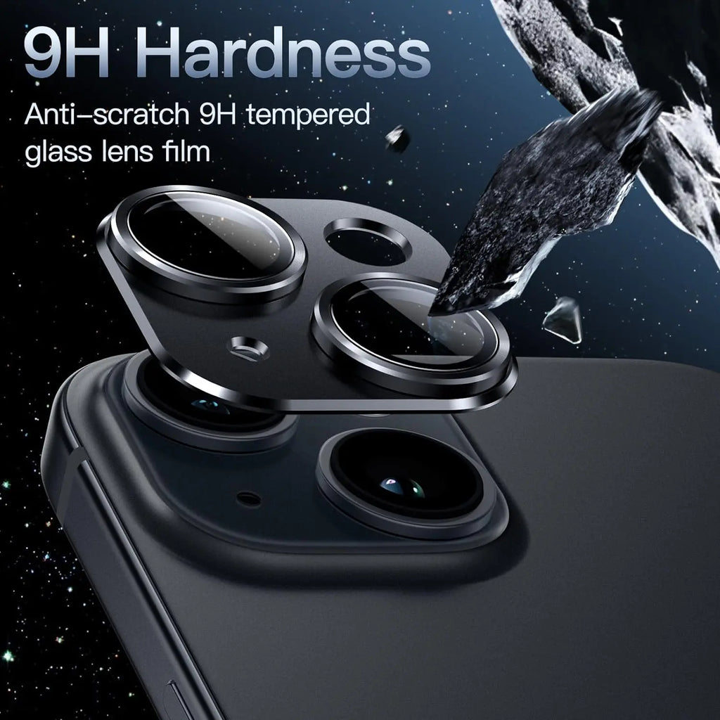 Metal Tempered Glass Camera Lens Protector Cover For iPhone 15 Pro Max 14 Plus 13 Mini 15Pro 14Pro Protection Phone Accessories