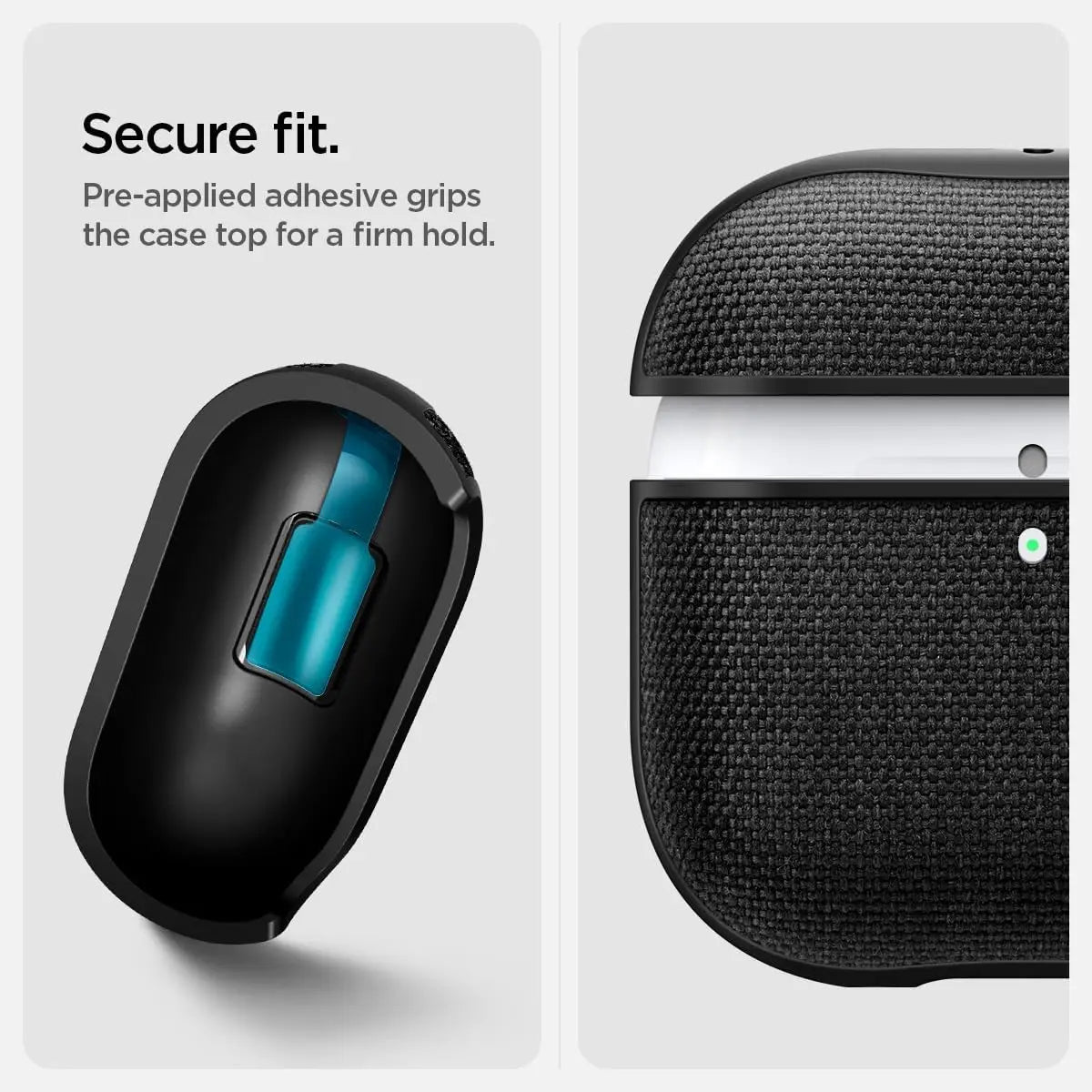 Spigen Urban Fit Case for AirPods 4 - Premium Fabric Case Cover with Key Chain