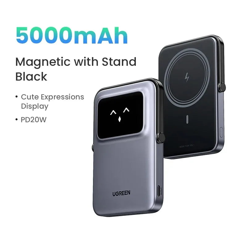 UGREEN 5000mAh Wireless PowerBank 20W Magnetic Fast Charging power bank for iPhone 16 Pro Max 15 XIAOMI Outdoors Portable Batter