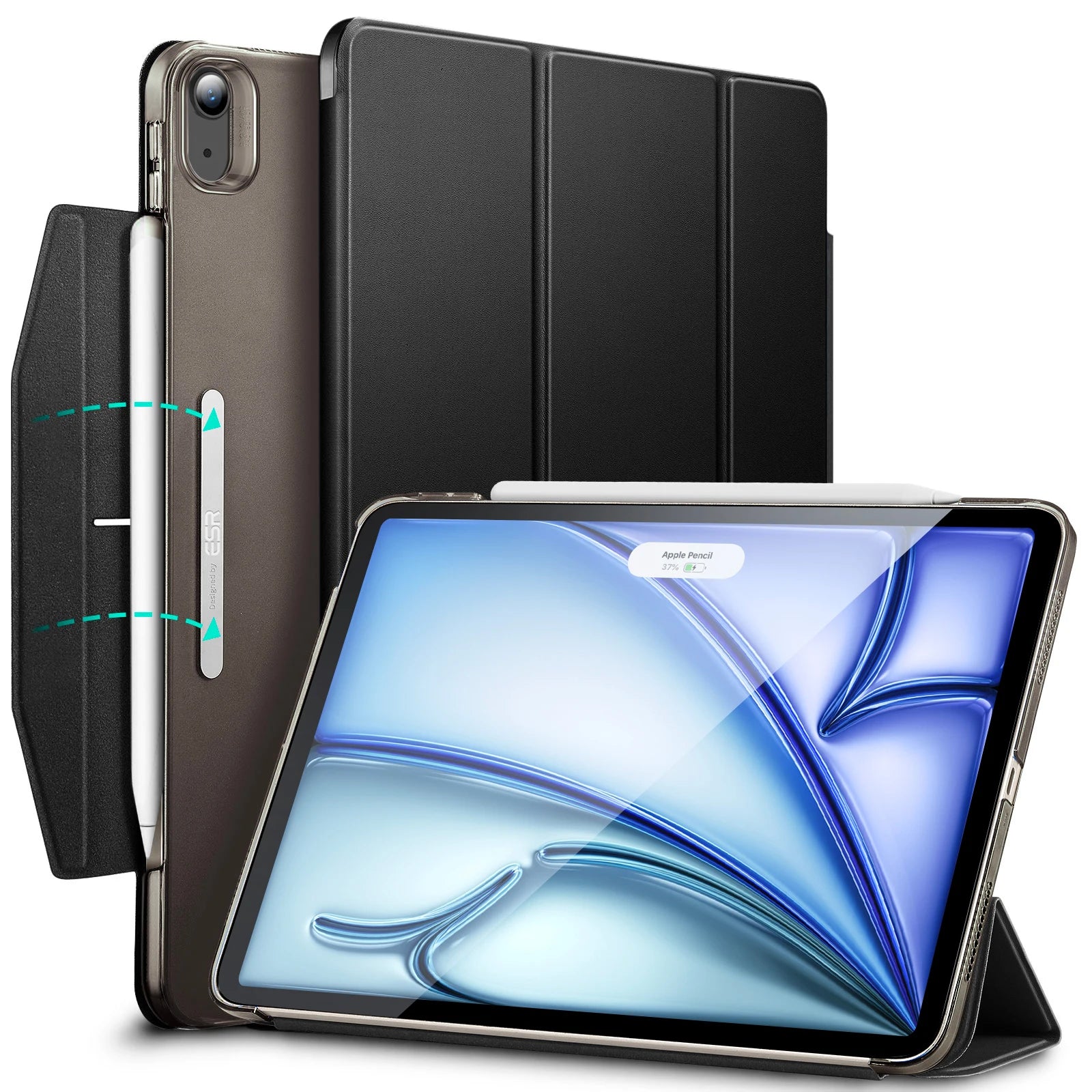 ESR for iPad Pro Air 13 inch (2024/2025) Case  Slim and Lightweight Trifold Smart Cover for iPad 12.9(2021/2022)