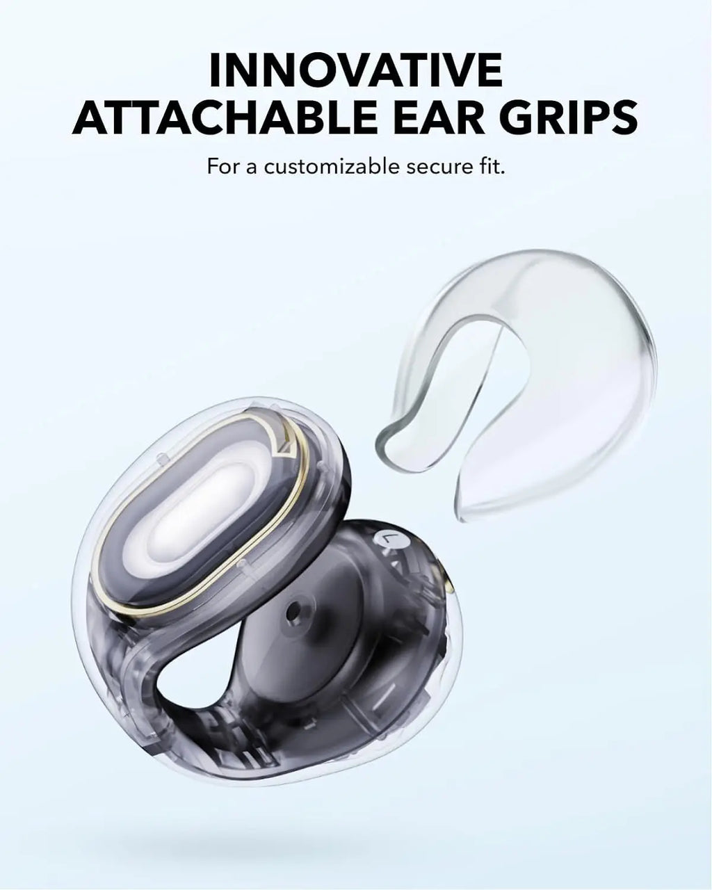 Soundcore C30i by Anker Open-Ear Earbuds Clip-On Headphones Firm-Shell Design Big Drivers for Clear Audio IPX4 Water-Resistant