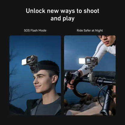 TELESIN Quick Release Fill Lamp Mini Waterproof Selfie Light For DJI OSMO Action 3 4 5 Pro 5pro Action Camera Mini Selfie Light