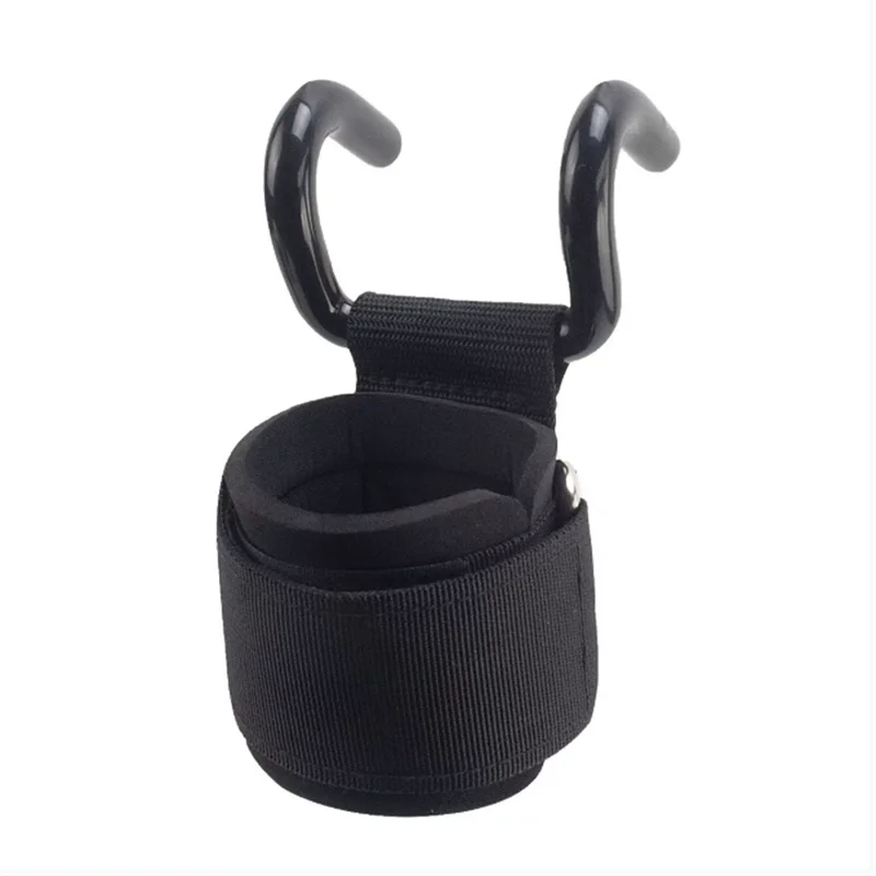With Anti-lumbar Hook Auxiliary Fitness Bracer Pull-up Assist Gloves Pull Hanging Horizontal Bar Hard Off Hand Hook Grip