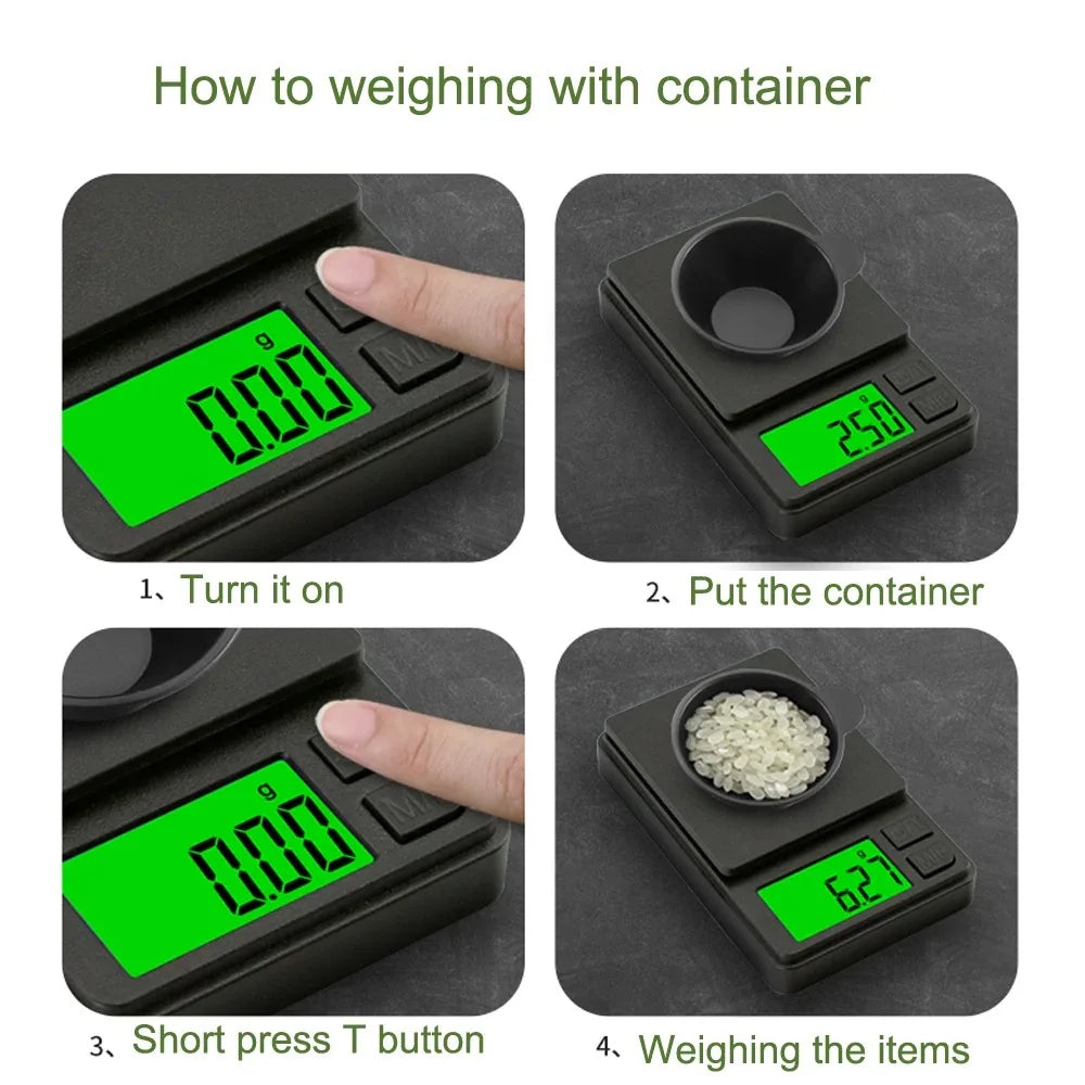 Mini Digital Scale Precision Pocket 1000g x 0.01g