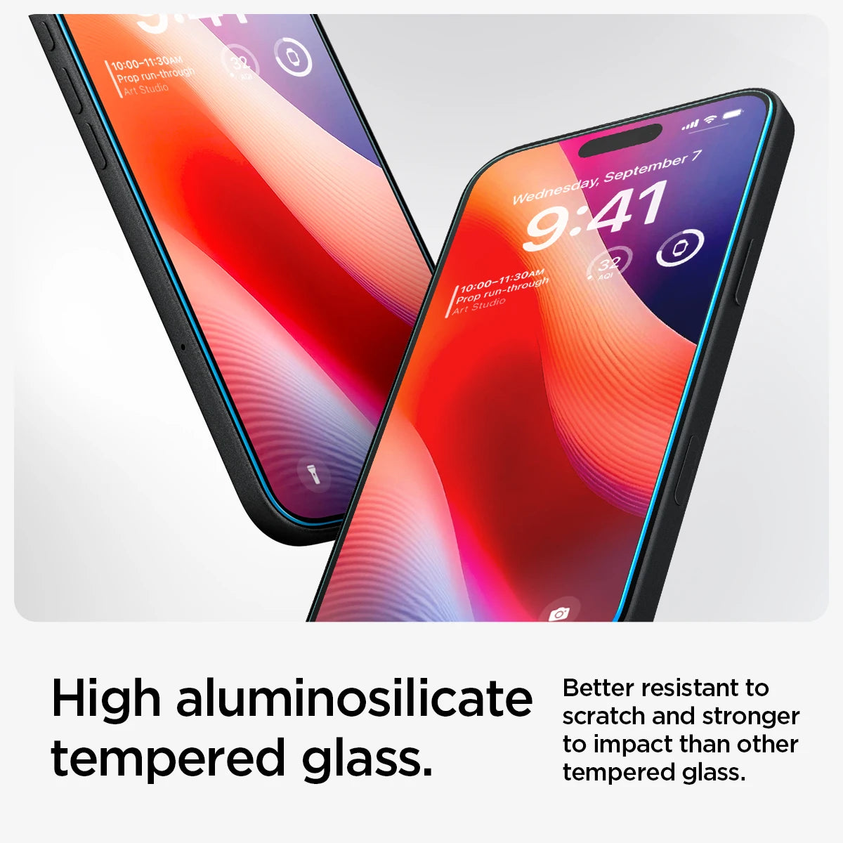 Spigen Glas.tR EZ Fit iPhone 16 Plus / 15 Plus Tempered Glass Screen Protector (2Pack)