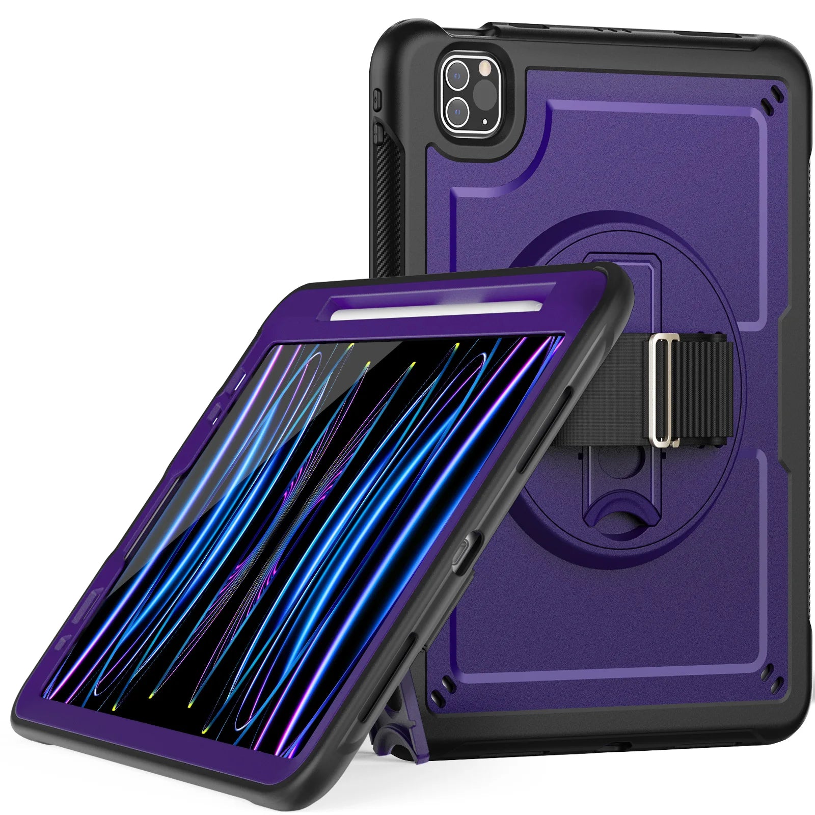 Rotation Stand Tablet Case For iPad Pro 2024 13 11 M4 Mini Air 3 4 5 6 7 8 9 10th Generation 10.9 inch Shockproof Hard Cover