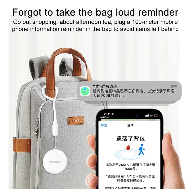 MOMAX BR7 Waterproof Wireless Location Anti-lost Device Apple Find APP Keyfinder Wallet Pet Kids GPS Locator For iPhone iPad Mac