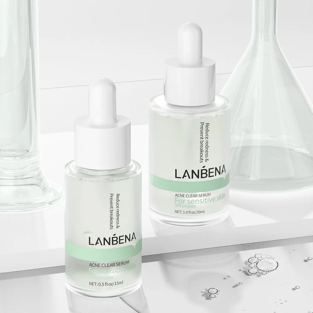 LANBENA Acne Control Series Clear Face Moisturizer Control Oil Acne Removal Toner Dredge Pores SerumSoothe SkinFoaming Cleanser
