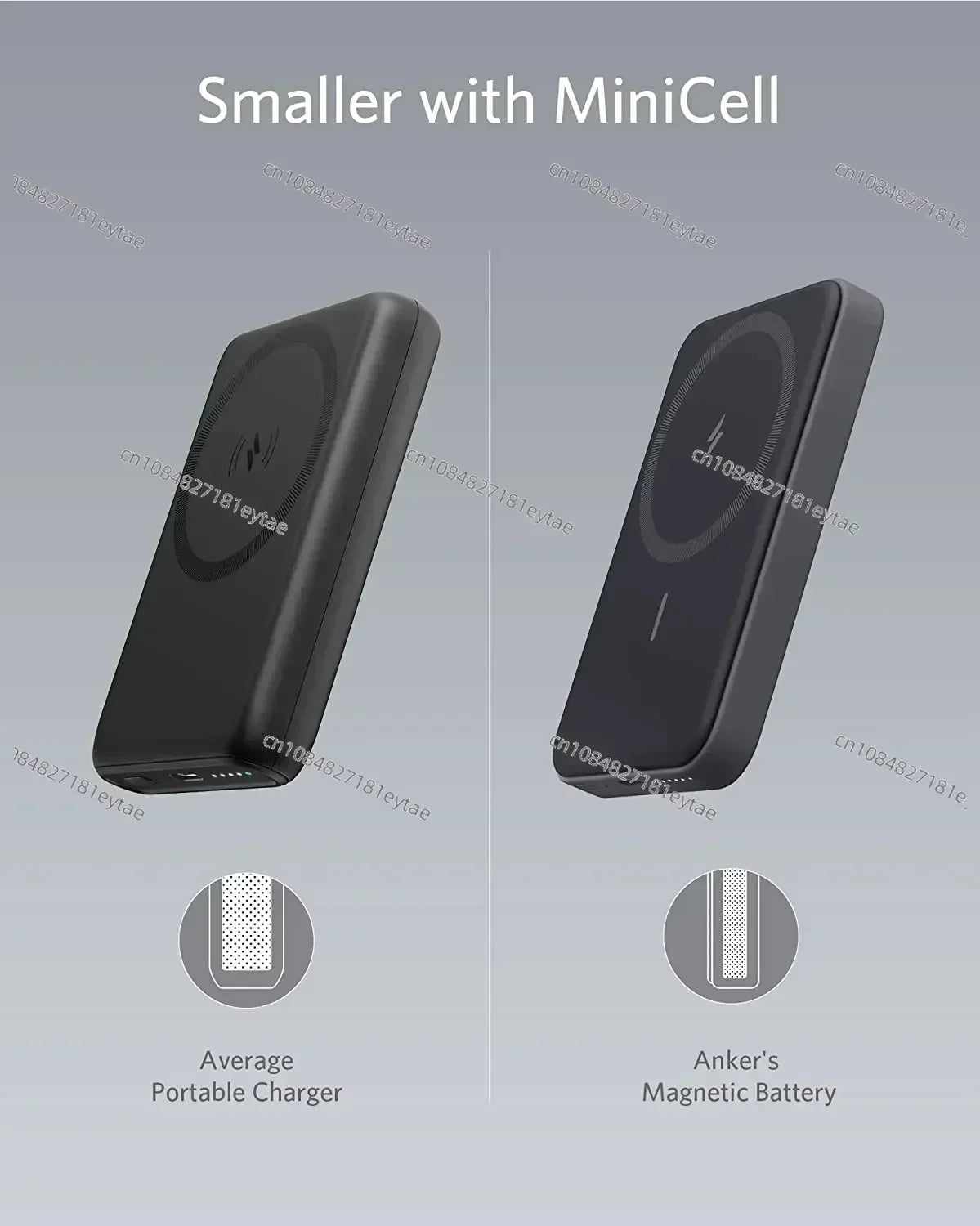 Anker MagGo Foldable Portable 5000mah Magnetic Wireless Power Bank For Magsaf Slim Powerbank Batterie Externe Charger