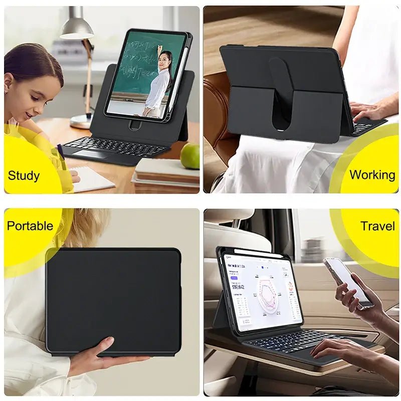 Magic Keyboard Case for iPad Pro 13 2024 M4 foldable stand Techs Park