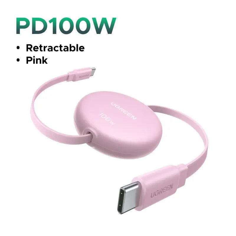 UGREEN USB-C Retractable Cable 100W PD Fast Charging