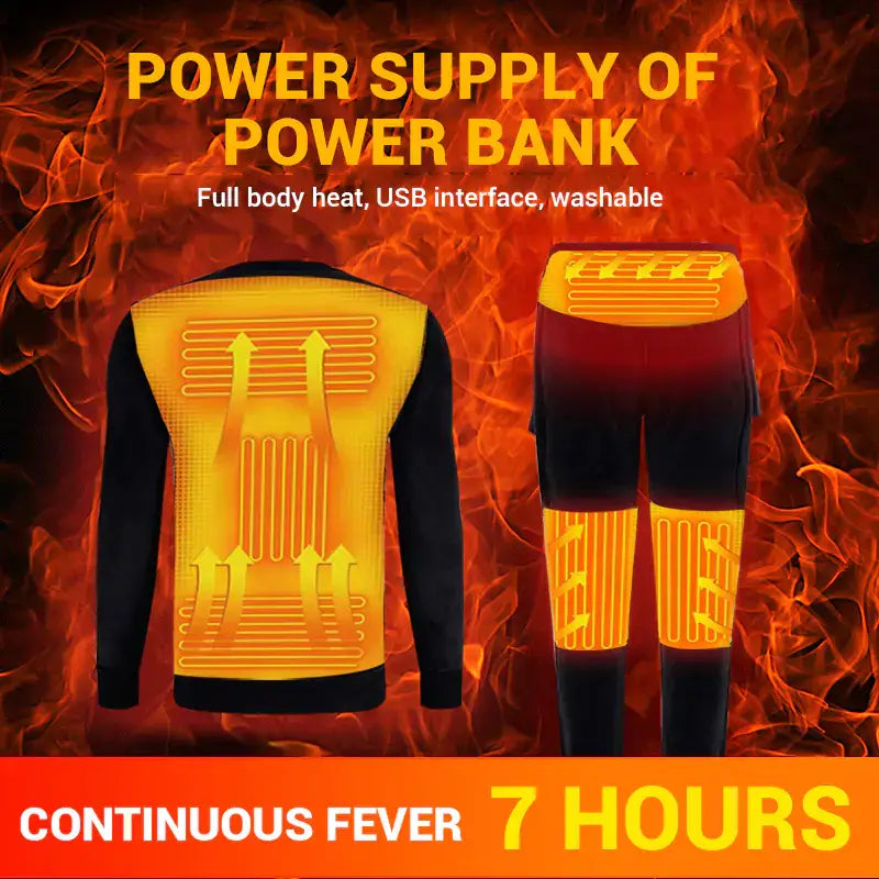 Graphene Smart Electric Heating Thermal Clothing Set