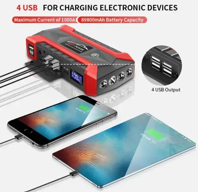 Portable Car Starter Compact 1000A Jump Starter