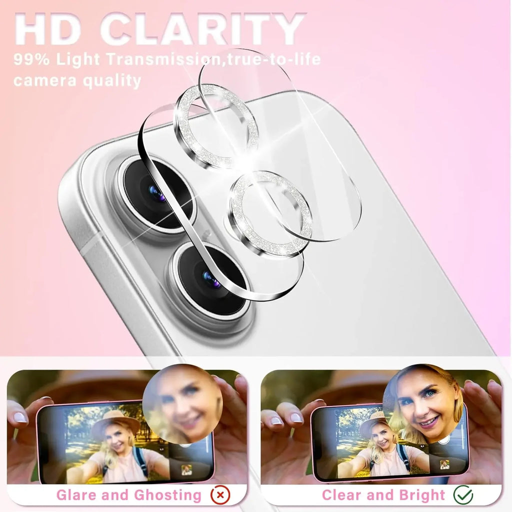 17Air Shining Camera Protectors Shatterproof Tempered Glass Lens Cover for IPhone 17/17 Pro/17 ProMax/17 Air HD Camera Films