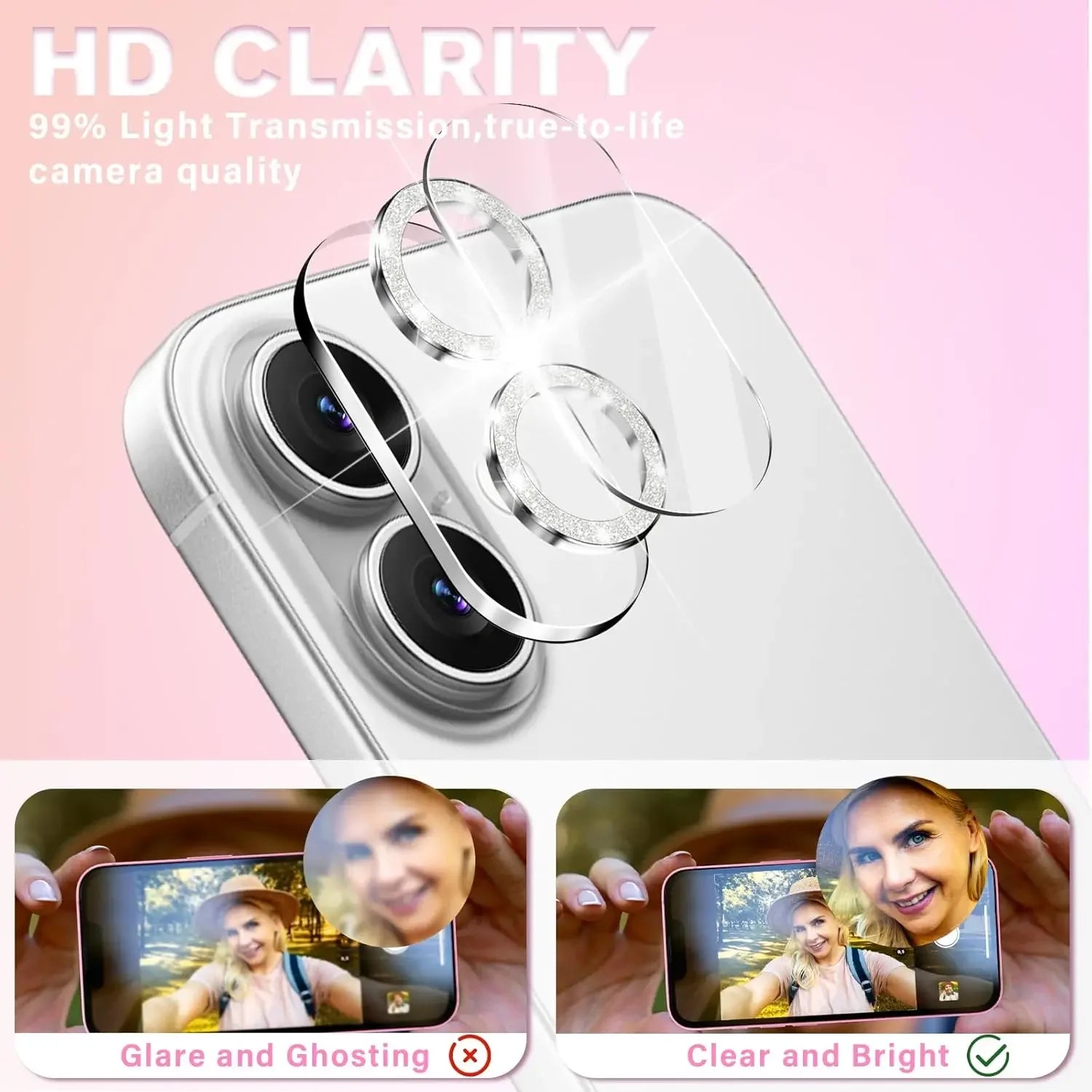 17Air Shining Camera Protectors Shatterproof Tempered Glass Lens Cover for IPhone 17/17 Pro/17 ProMax/17 Air HD Camera Films