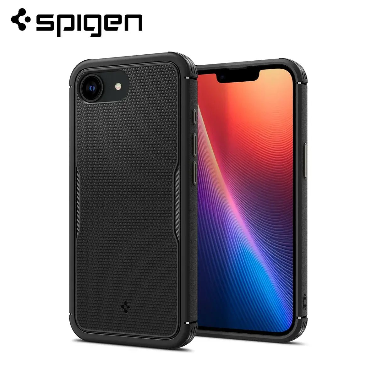 Spigen Core Armor MagFit iPhone 16e Case front Techs Park