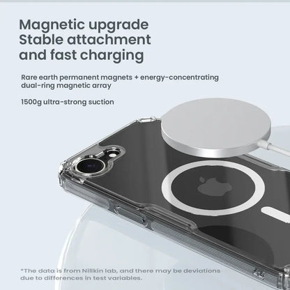 Coque NILLKIN pour iPhone 16e Magsafe Nature Pro Antichoc Magnétique Recharge Sans Fil Arrière pour iPhone 16e 2025 5G