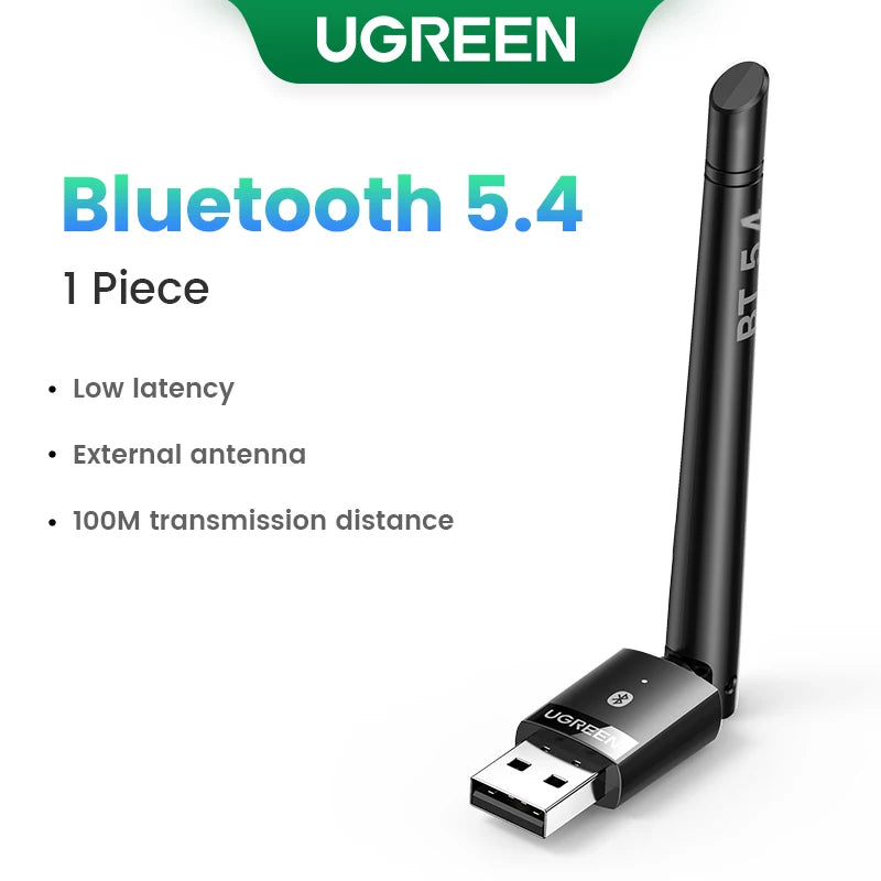 UGREEN USB Bluetooth 5.3 5.4 Adapter 120 M Dongle Wireless Receiver