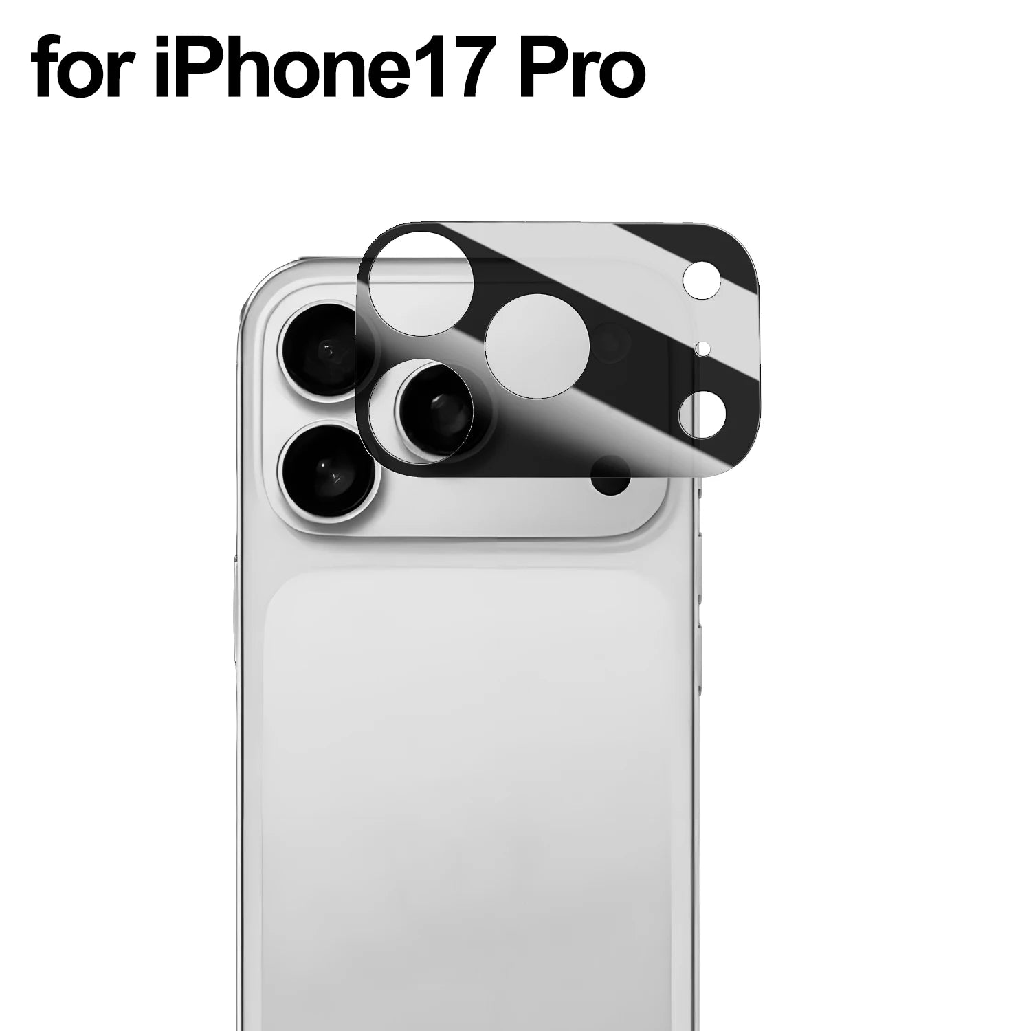 Tempered Glass Camera Protectors for IPhone 17 Series Anti-Scratch Ultra HD Lens Cover Films for IPhone 17 Air 17Pro ProMax