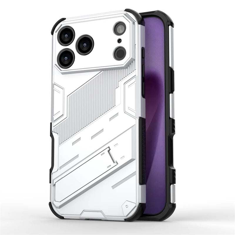 Phone Holder Case For iPhone 17 Pro Max Case Anti-knock Armor PC Back Cover For iPhone 17 Pro Max Case For iPhone 17 Pro 17 Air