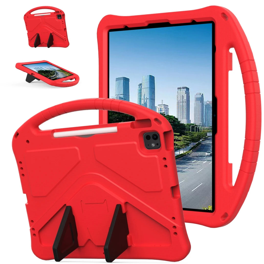 Kids EVA Case for iPad Air 13 Pro 13 2024 Pro 12.9 inch Funda Stand Shockproof Kid-Proof Handle Stand Protective Tablet Cover