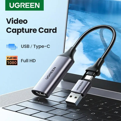 UGREEN Video Capture Card 4K HDMI streaming setup Techs Park