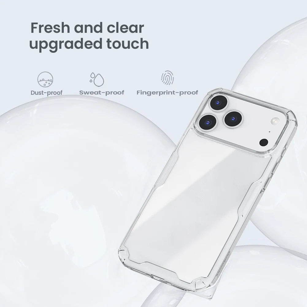 Nillkin For iPhone 17 Pro Max 17 Air 16 Pro Max iPhone16Pro 16 Plus Case Soft TPU Airbag Shockproof Back Cover