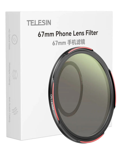 TELESIN Universal Phone Filter CPL ND2-32 for Smartphone