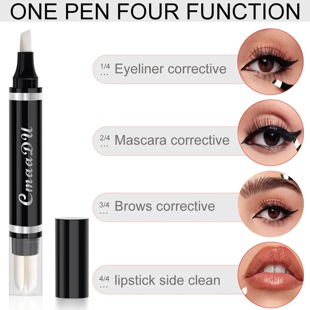CmaaDu Eyeliner Makeup Remover Pen Dual-Purpose Tool for Correction & Removal Portable Pen Design