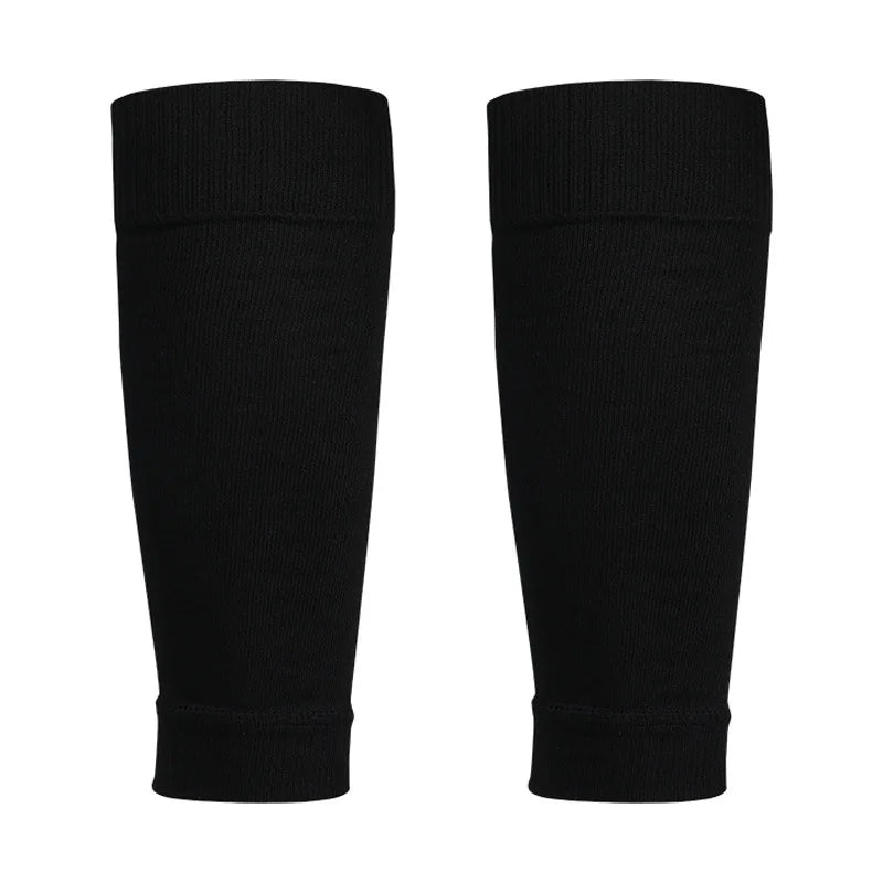 1 Pair Hight Elasticity Soccer Protective Socks Without Feet Kids Adults Shin Pads Guard For Football Sport Leg Support Sleeves