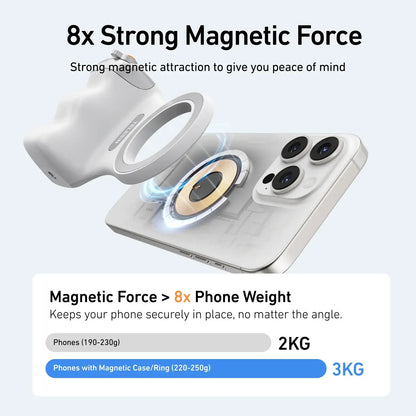 TELESIN Magnetic Phone Camera Shoot Hand Grip Phone Holder Shooting Aid Remote Control Handle for Iphone HUAWEI SAMSUNG Phone