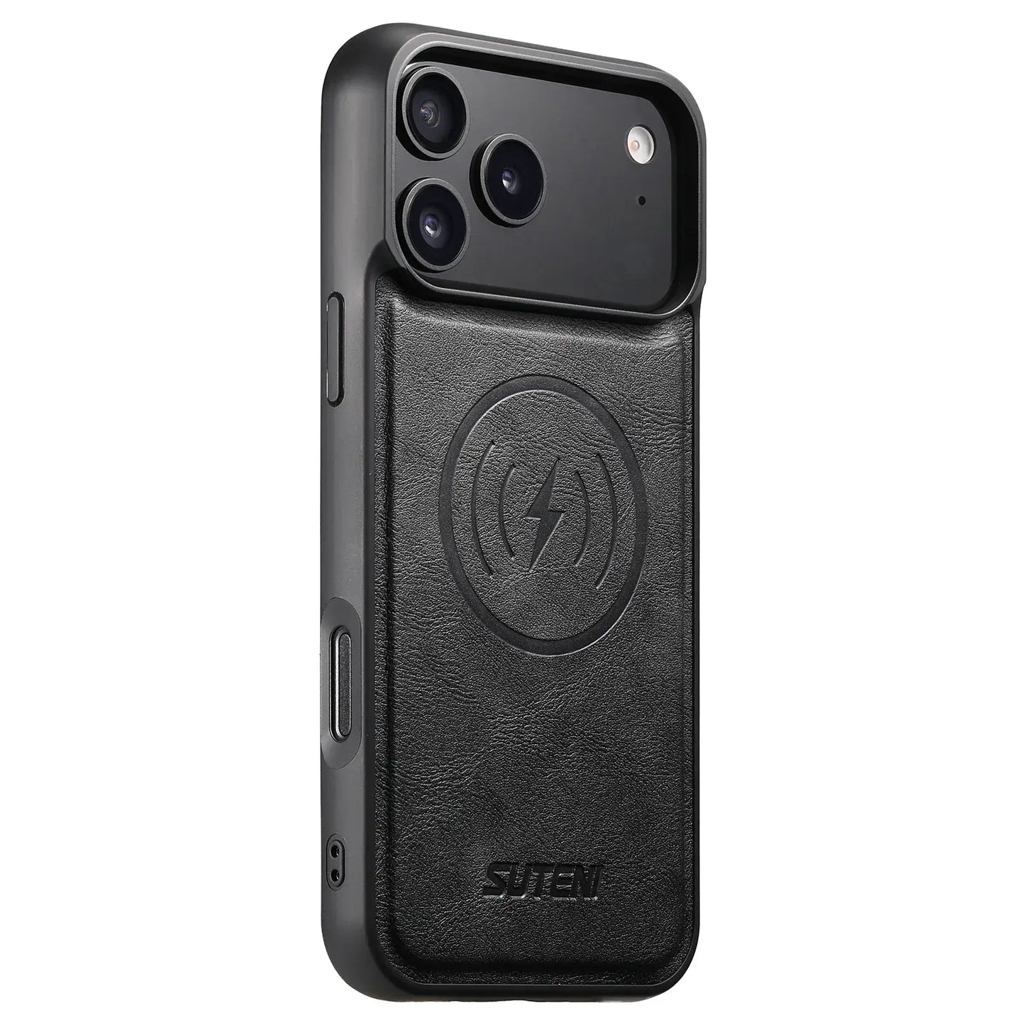 for Magsafe Phone Case For iPhone 17 Air 13 14 15 16 17 Pro Max Luxury Leather Magnetic Wireless Charging Back Cover K0027