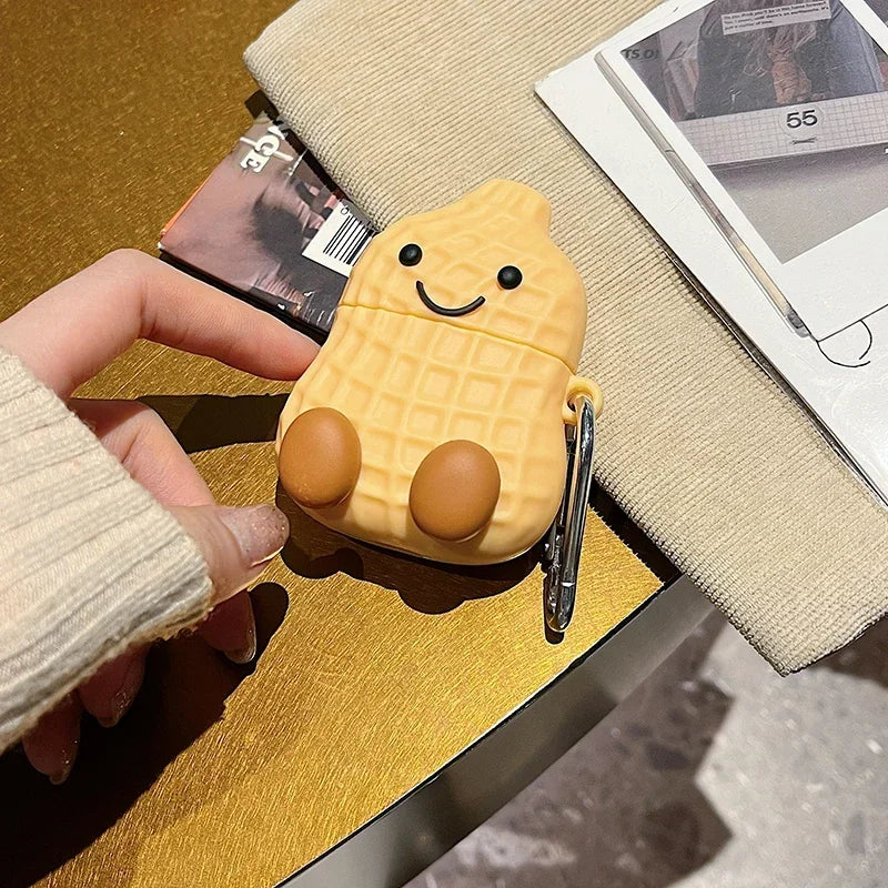 Peanut Cartoon Case for Apple AirPods 2 3 Generation Cover for AirPods Pro 2nd Gen for Air Pods 3rd Protective Shell