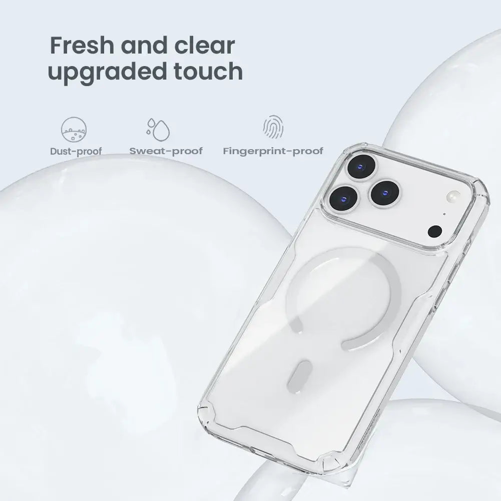 Nillkin magnetic iPhone 17 Pro Max case transparent TPU cover