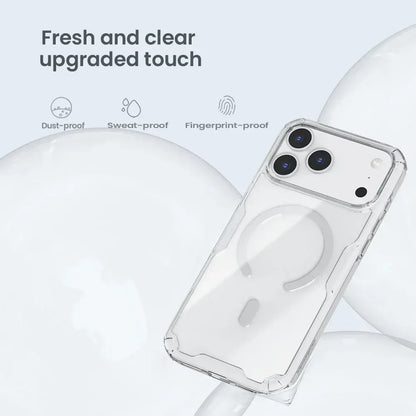 Nillkin magnetic iPhone 17 Pro Max case transparent TPU cover