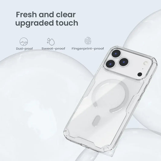 Nillkin magnetic iPhone 17 Pro Max case transparent TPU cover