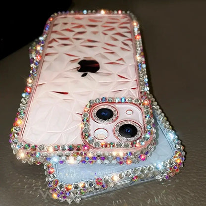 Coque transparente antichoc en TPU souple à paillettes de luxe pour iPhone 13 12 11 14 15 16 Pro Max X Xr Xs 8 7 16 Plus