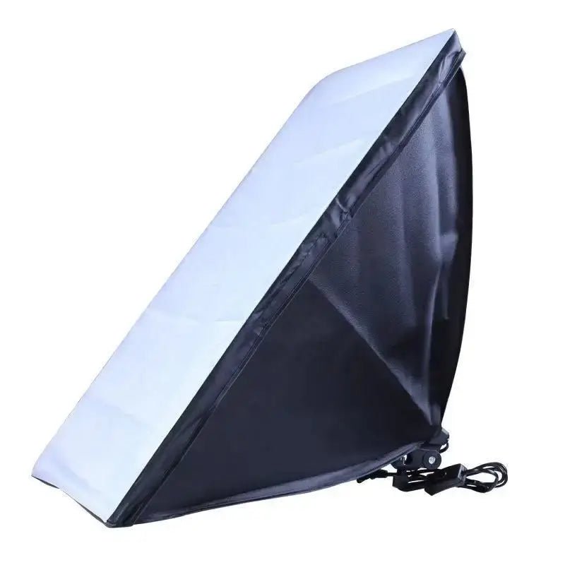 Photography softbox kit with tripod, showing a softbox for studio lighting setup.