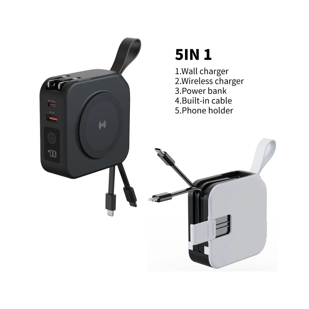 wireless power bank magnetic  with plug cable Fast charging ugreen Magsafe external Spare battery mobile  camping qi2