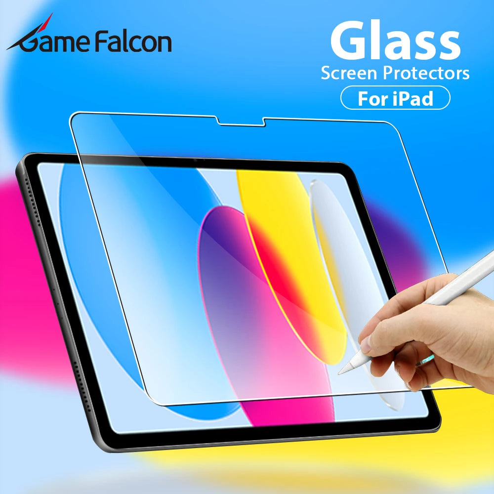 Tempered Glass For Ipad A16 M3 2025 10th Generation Screen Protector For Ipad Air 13 11 M4 Pro 12.9 Air 5 4 3 Mini 6 7 10.2 Film