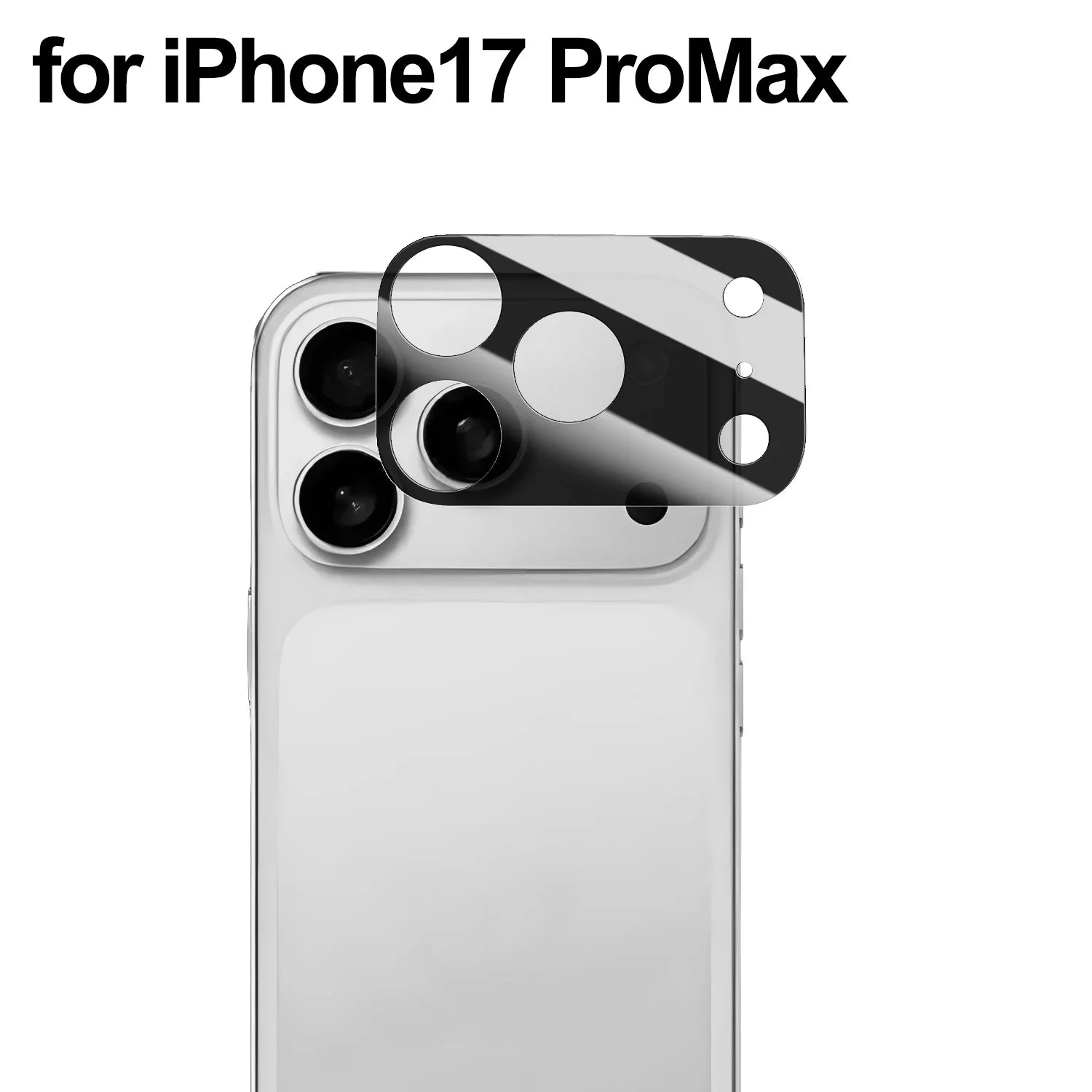 Tempered Glass Camera Protectors for IPhone 17 Series Anti-Scratch Ultra HD Lens Cover Films for IPhone 17 Air 17Pro ProMax