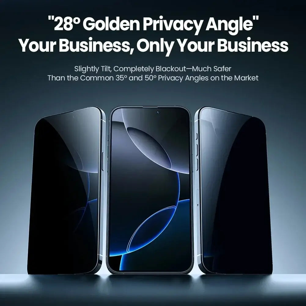iPhone 16 Pro Max Anti-Peeping Screen Protector Anti-Fingerprint