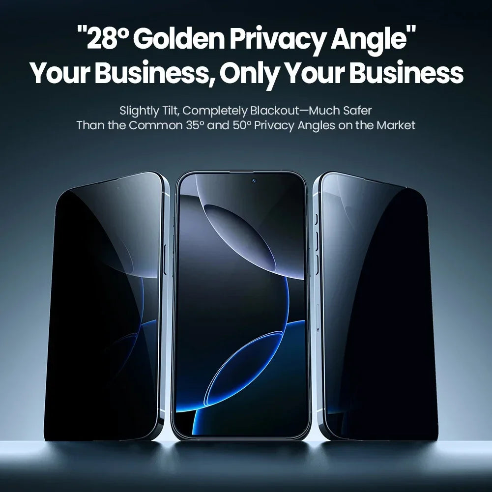 Nillkin For iPhone 16 Pro Max Screen Protector Anti-Peeping Tempered Glass Film for iPhone 16/16 Pro for iPhone 16Plus With Tool
