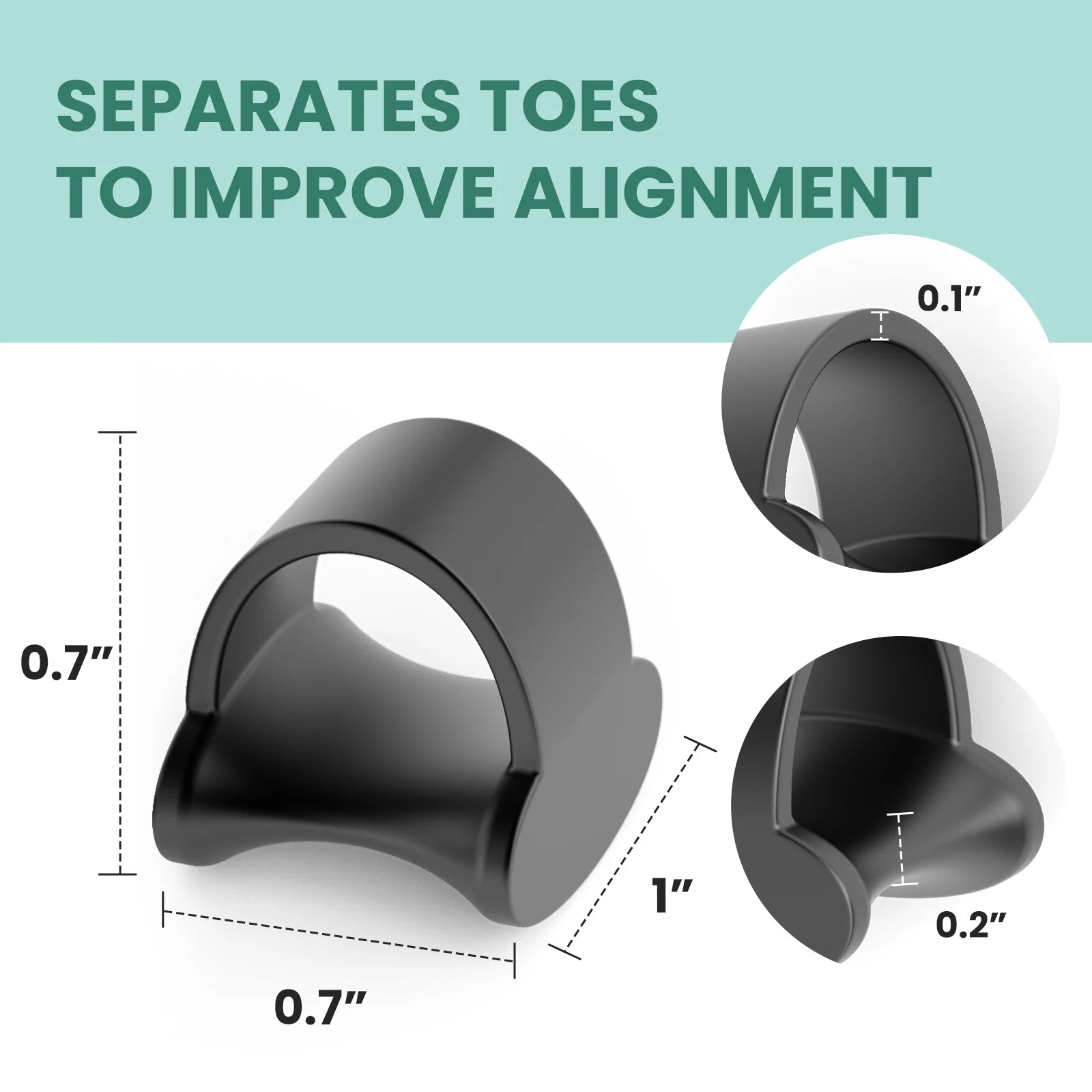 2~60Pcs Black Silicone Little Toe Protector Foot Corn Calluses Blister Protection Anti-Wear Hole Toes Separator Foot Care Tool