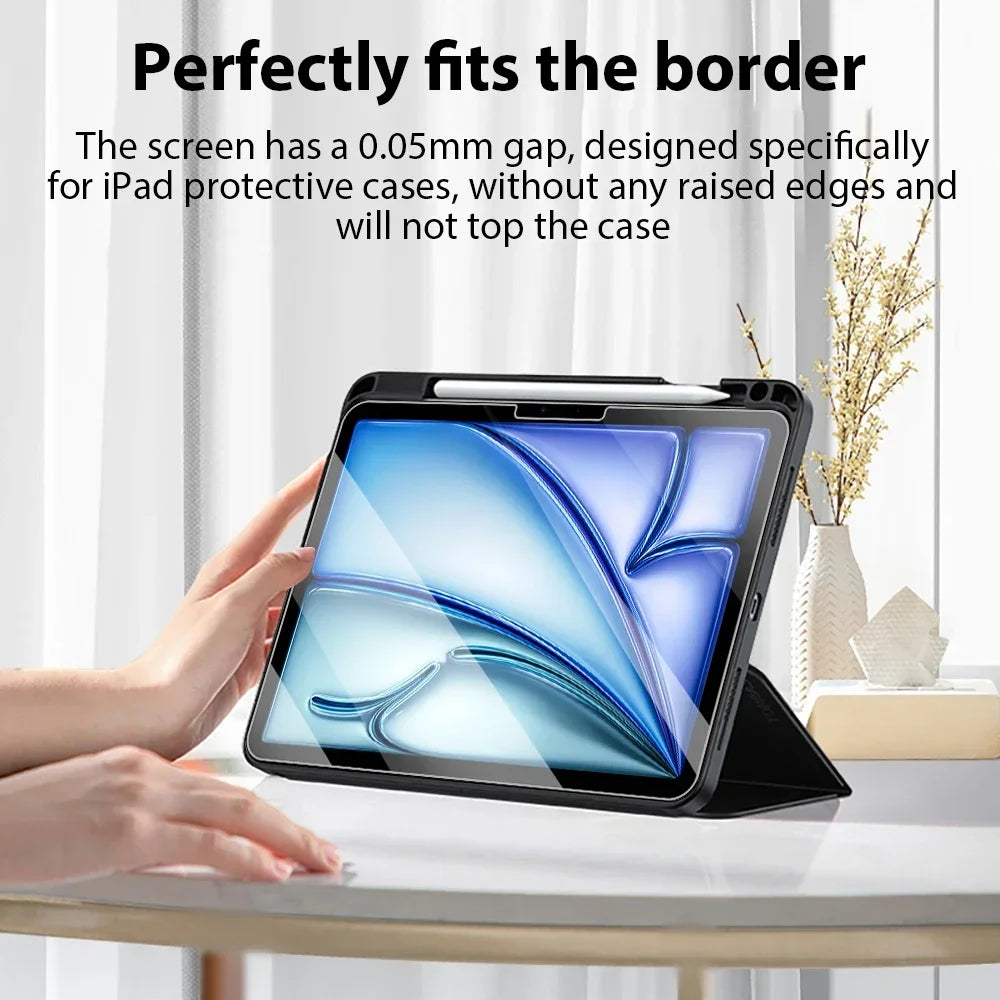 2PCS Tempered Glass Screen Protector For iPad A16 Air 13 11 5 4 M3 2025 Pro 12.9 12 9 M4 M2 10th 9th 7th Gen 10.2 Mini 6 7 Film